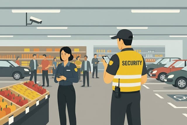 Ladendetektiv von Monkey Security im Einzelhandel in Augsburg: Diskrete Observation und Diebstahlprävention durch professionellen Sicherheitsdienst.